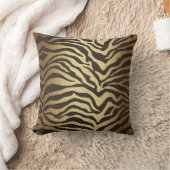 Zebraprint Dierenvachtprint Moderne glamour Goud Kussen (Deken)