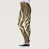 Zebraprint Dierlijke huiden Gouden Ombre Leggings (Links)