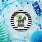 Zebraprint Feestje  Papieren Bordje (Feest)