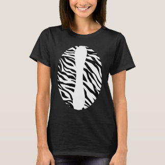 Zebraprint Jungle Thema Feest Dierenpark Dier Hall T-shirt