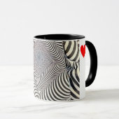 Zebraprint koffiemok mok (Voorkant rechts)