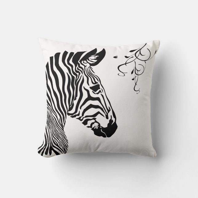 Zebraprint kussensloop kussen (Voorkant)