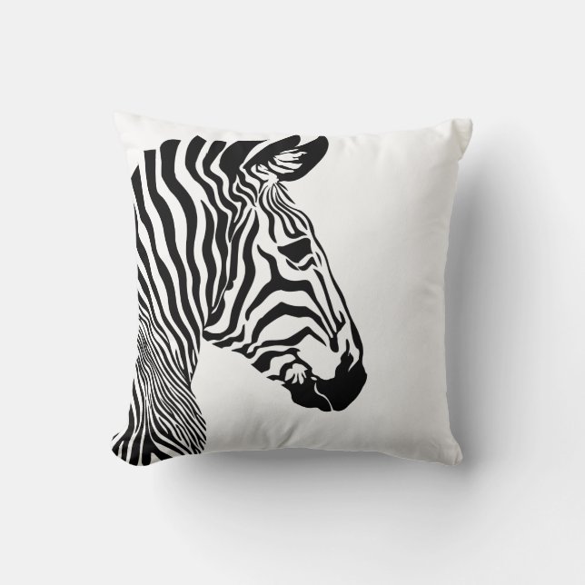 Zebraprint Kussensloop Kussen (Voorkant)