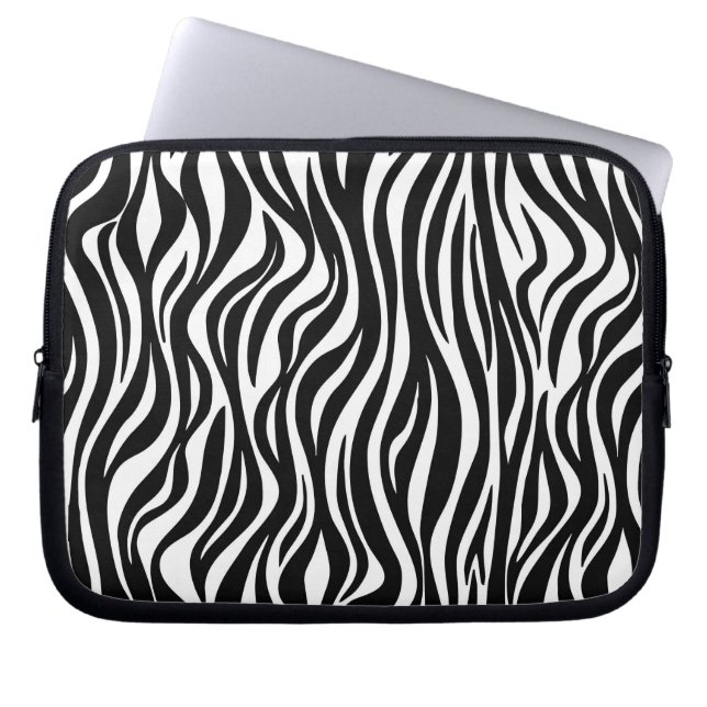 Zebraprint Laptoptas Laptop Sleeve (Voorkant)
