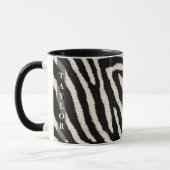 Zebraprint mok met eigen naam (Links)