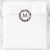 Zebraprint monogram Stickers (Tas)
