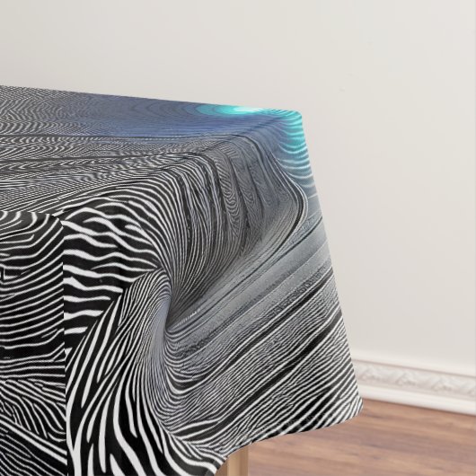 Zebraprint optische illusie, tafelkleed (Voorbeeld)