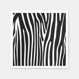 Zebraprint Safari Dieren Papieren Servetjes Servet
