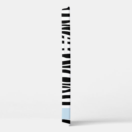 Zebraprint, strepen, zwart-wit, Jouw naam Case-Mate iPhone Case (Achterkant / Rechts)