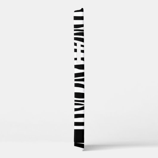 Zebraprint, strepen, zwart-wit, Jouw naam Case-Mate iPhone Case (Achterkant / Rechts)