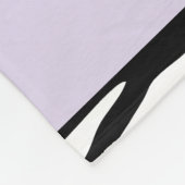 Zebraprint, strepen, zwart-wit, Jouw naam Fleece Deken (Hoek)