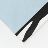 Zebraprint, strepen, zwart-wit, Jouw naam Fleece Deken (Hoek)