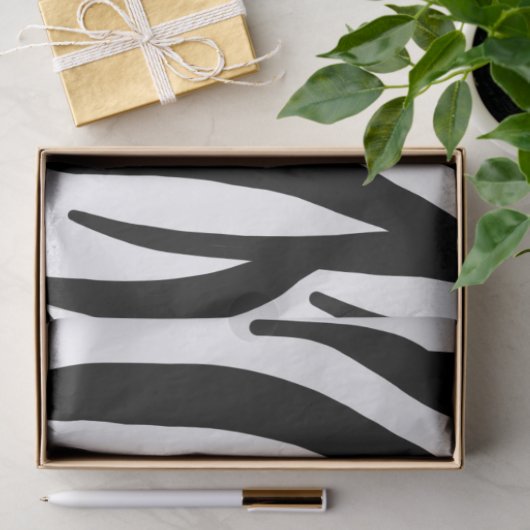 zebraprint tissuepapier (Geschenk)