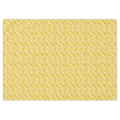 Zebraprint Wit Gele Oker Cute Modern Patroon Tafelkleed (Voorkant (Horizontaal))