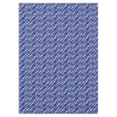 Zebraprint Wit Marineblauw Cute Modern Patroon Tafelkleed (Voorkant)