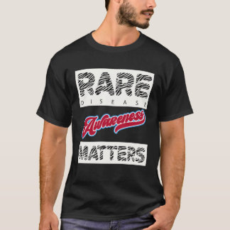 Zebraprint Zeldzame Ziekten Bewustzijn Belangrijk  T-shirt