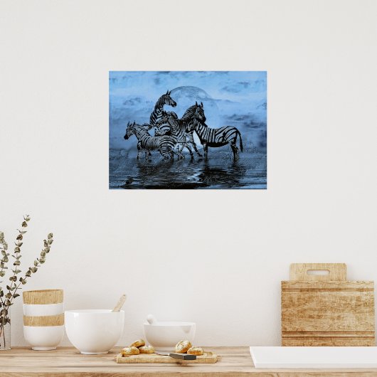 Zebras5 Poster (Keuken)