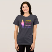 Zebras are AWESOME, Rainbow Zebra | Customizable Tri-Blend Shirt (Voorkant volledig)