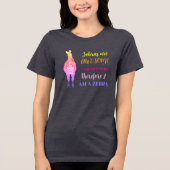 Zebras are AWESOME, Rainbow Zebra | Customizable Tri-Blend Shirt (Voorkant)