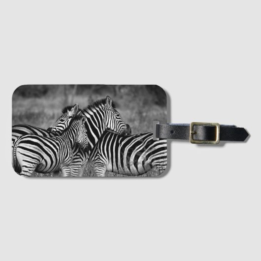 Zebras Bagagelabel (Voorkant (horizontaal))