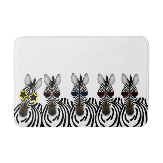 Zebras Bathmat Badmat (Voorkant)
