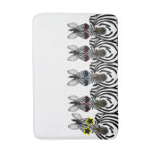 Zebras Bathmat Badmat (Voorkant Verticaal)