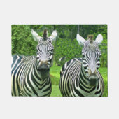 Zebra's bij Meadow Edge Deurmat (Voorkant)