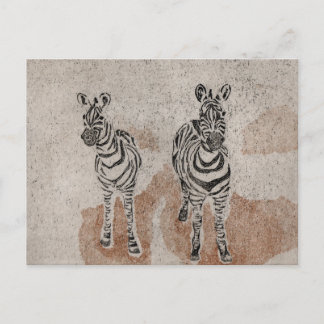 Zebras Briefkaart