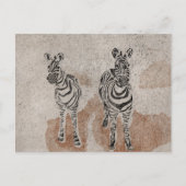 Zebras Briefkaart (Voorkant)