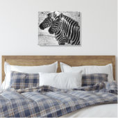 Zebras Canvas Afdruk (Insitu (Slaapkamer))