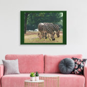 Zebras Canvas Afdruk (Insitu (Woonkamer))