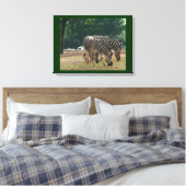 Zebras Canvas Afdruk (Insitu (Slaapkamer))