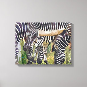 ZEBRA'S CANVAS AFDRUK