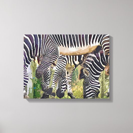 ZEBRA'S CANVAS AFDRUK (Voorkant)