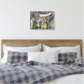 ZEBRA'S CANVAS AFDRUK (Insitu (Slaapkamer))