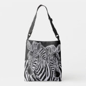 Zebras Couple Crossbody Bag Family Crossbody Tas (Achterkant)