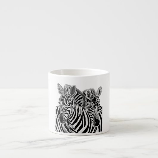 Zebras Couple Espresso Cup - Hug Espresso Kop (Voorkant)