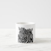 Zebras Couple Espresso Cup - Hug Kop (Voorkant)