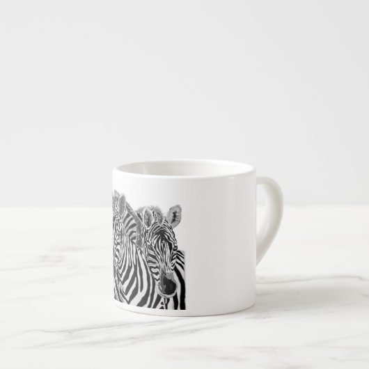 Zebras Couple Espresso Cup - Hug Kop (Voorkant rechts)