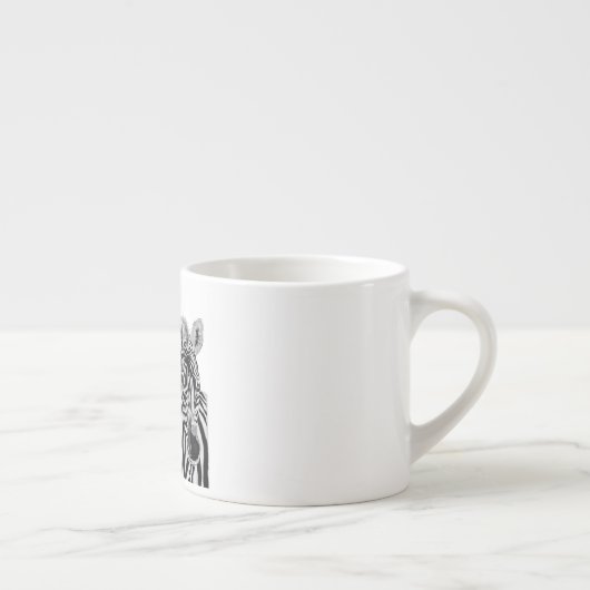 Zebras Couple Espresso Cup - Hug Kop (Rechts)