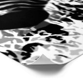 Zebra's droom van regenbooghuid poster (Hoek)