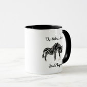 Zebras EDS Ehlers-Danlos syndroom Koffie Mok (Voorkant rechts)