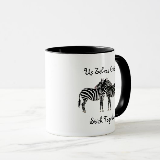 Zebras EDS Ehlers-Danlos syndroom Koffie Mok (Voorkant rechts)