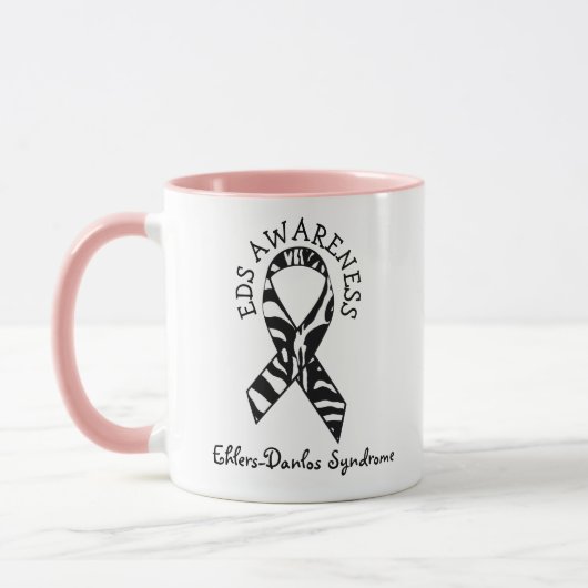 Zebras EDS Ehlers-Danlos syndroom Koffie Mok (Links)