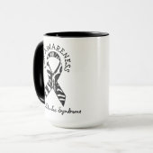 Zebras EDS Ehlers-Danlos syndroom Koffie Mok (Voorkant links)