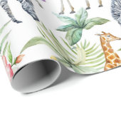 Zebra's en Giraffes Oh my Cadeaupapier (Rol Hoek)