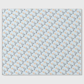 Zebras- en staartwappapier cadeaupapier (Vlak)