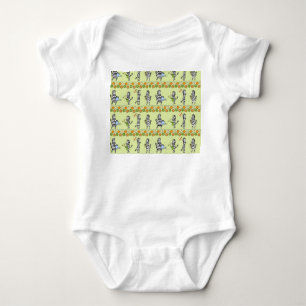 Zebra's en vruchten Naadloos Patroon Romper