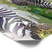 ZEBRAS FOTO AFDRUK (Hoek)