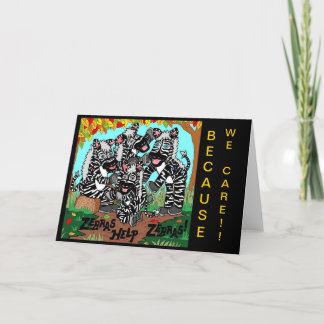 ZEBRAS HELPEN ZEBRAS OMDAT WIJ KAART GEVEN